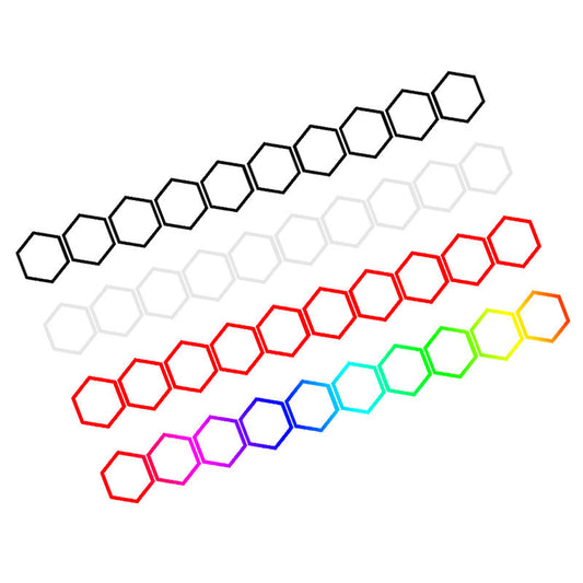 MAXI Reflective Car Body Stickers Hexagon Pattern